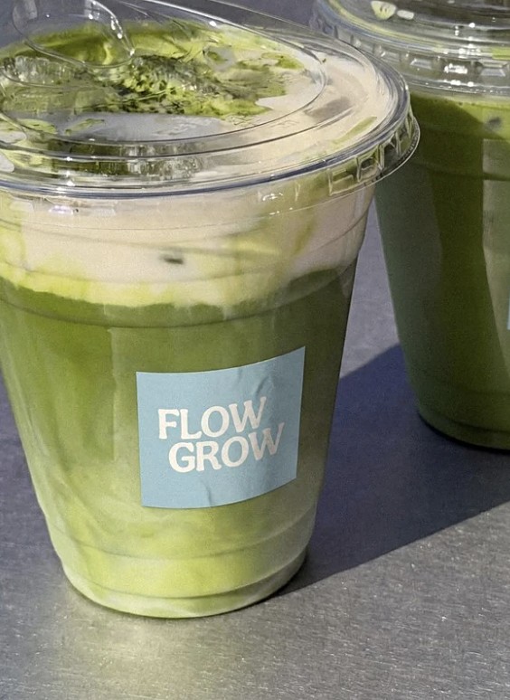 FlowGrow matcha in the sun